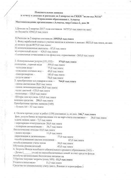 Отчет о доходах и расходах