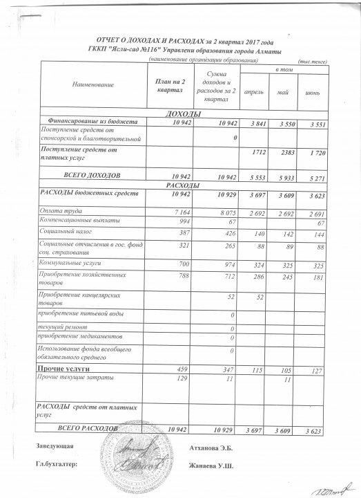 Отчет о доходах и расходах