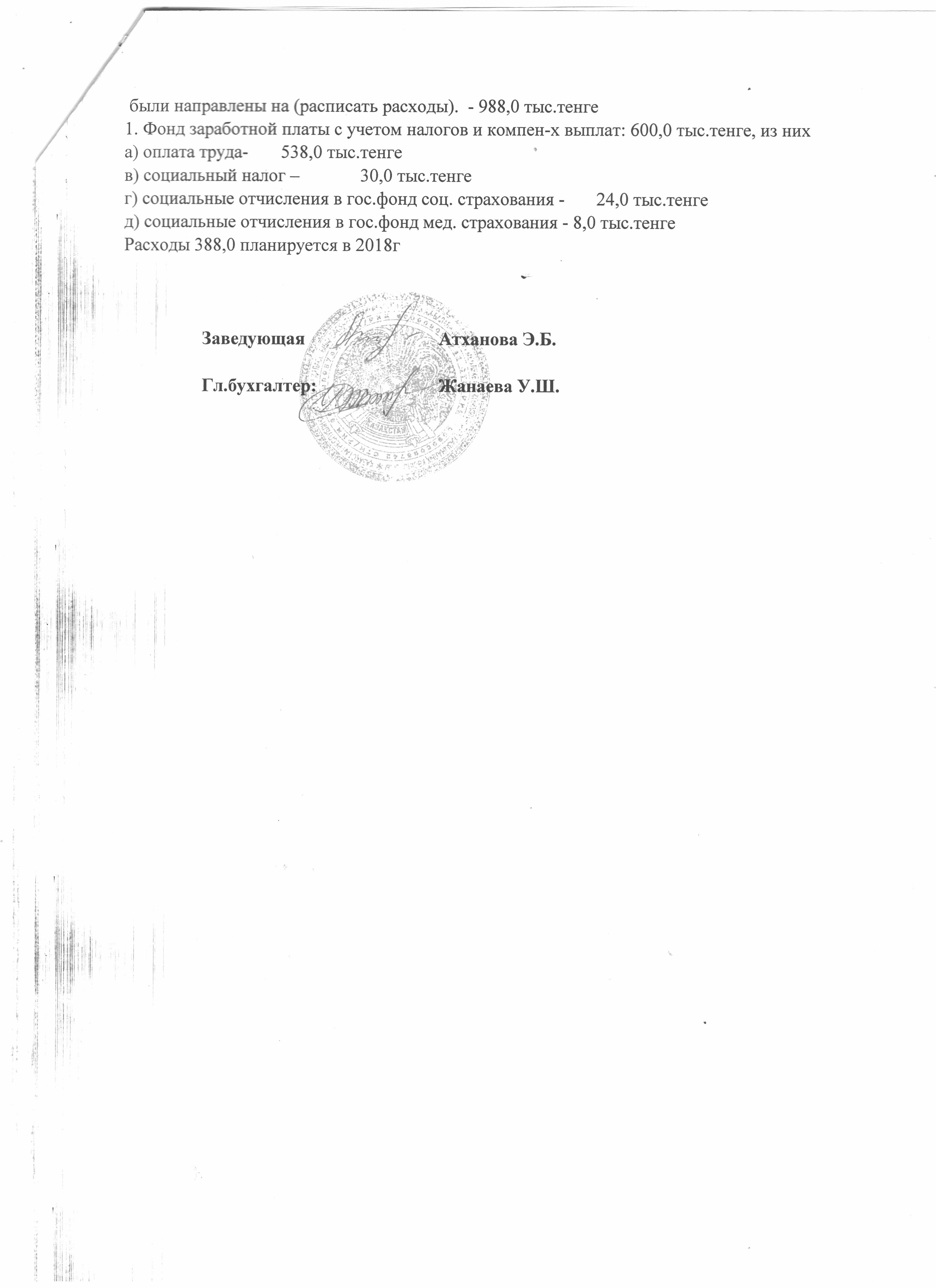 Отчет о доходах и расходах 